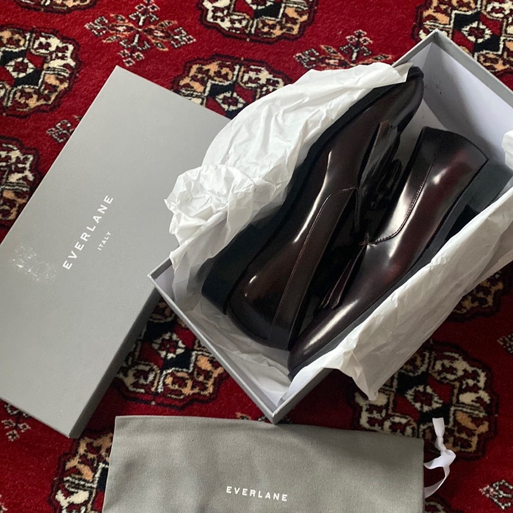 NWT Everlane Modern Tassle Loafer - Oxblood / 7.5